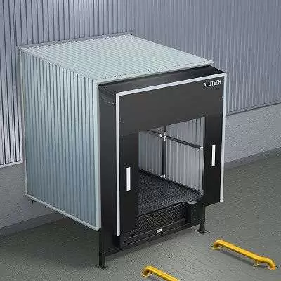 Перегрузочный тамбур DH с обшивкой профлистом Перегрузочный тамбур DH с обшивкой профлистом